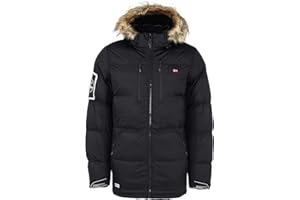 Geographical Norway Danone Men - Parka Hombre Otoño Invierno - Chaqueta De Abrigo Para Hombres - Chaqueta Rompevientos De Manga Larga - Rego Ide Para Hombres