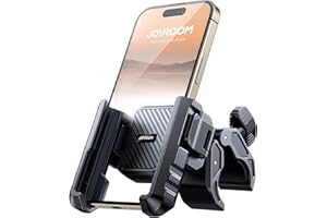 JOYROOM 2025 Upgrade Handyhalterung Fahrrad, Handyhalterung Motorrad Vibrationsgedämpft【Hält Bombenfest】 1S Schnelle Montage und Demontiert am Lenker, Handyhalter Fahrrad für 4.7"-7" Smartphone