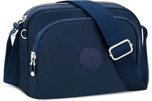 Faneam Damska torba na ramię Crossbody, nowoczesna torba na ramię, nylonowa torebka damska z regulowaną torebką kurierską, torebka na telefon komórkowy do zawieszenia, do szkoły, na podróż