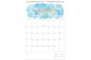 INDEME 2026 Calendar - Month to View Wall Planner Calendar 2026, 12 Months from Jan 2026 to December 2026, Monthly Calendar with Twin-Wire Binding, Home Family Planner, 42.2 x 29.7 cm