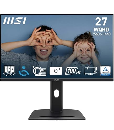 MSI PRO MP273QP E2 27-inch IPS 2560 x 1440 (QHD) Computer Monitor