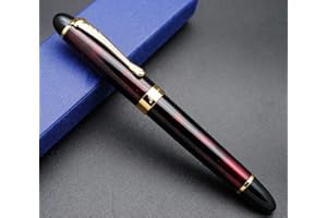 CZXWYST JINHAO X450 stylo plume Stylo à encre (Glace Rouge, Plume M)