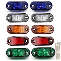 10 Luci LED Per Auto E Camion - Bianche, Rosse O Gialle - Impermeabili IP65 - Foto 9