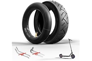‎OUXI OUXI E-Scooter Reifen 10x2,50 Ersatzschlauch+Reifen 10 Zoll E Scooter Verdickter Schlauch60/70-6.5 Ersatzschlauch für Ninebot MAX G30 G30P G30LP/Kugoo M4 M4Pro/Soflow So4 Pro (Inneres+Äußeres)