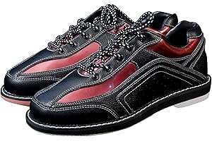 PENXZT Męskie buty do kręgli Antypoślizgowe skórzane lekkie buty do kręgli Tłumienie Oddychające