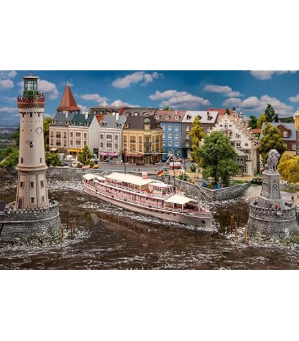 Kibri 38520 - Bateau Poussant H0, Modèle Réduit De Qualité Pour Maquettes Ferroviaires Et Navales