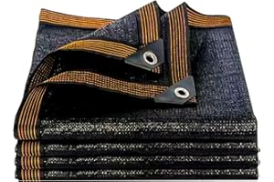 QLOFEI Red de Sombra, 60%-70% de Protección Solar Al Aire Libre Malla Sombra con Ojales, Malla Sombreadora Exterior para Jardín Pérgola Invernadero Césped Gallinero, Fácil de Colgar (Negro-2.5x5m)