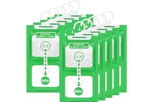 DUOCIYUAN 10 Pack 100g Entfeuchter Schrank, Luftentfeuchter Beutelzum AufhäNgen 500ml Hängender Schrankentfeuchter Kleiderschrank für Keller Schlafzimmer WaschräUme Gegen Feuchtigkeit