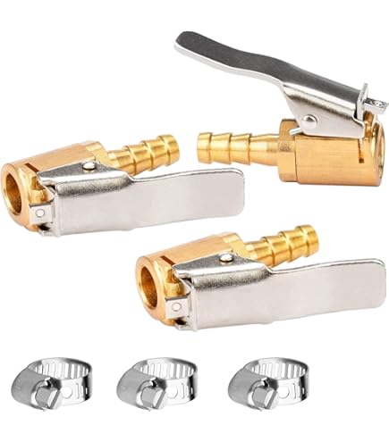 Adattatore Per Valvola Per Pneumatici Auto, Connettore Con Morsetto Per Valvola Di Gonfiaggio Della Pompa Con Punta In Ottone Da 8 Mm Per Pn~p172837249 - Foto 10
