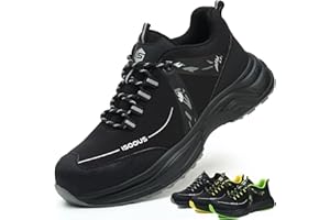 ISOOUS Chaussures de Sécurité Hommes Chaussure de Travail Femmes Antidérapantes Confortable Baskets de Securite Légère