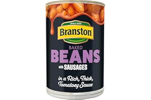 Branston Baked Beans in Tom Sauce with Sausages, 405 g (Pack of 1)