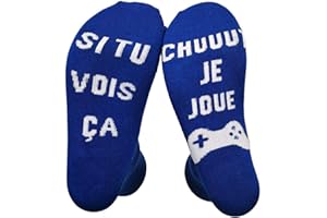 FLYWORLD Chaussettes fantasie Noël Chaussettes Drôles Chaussettes Courtes Fantaisie Cadeaux Nouveauté pour Les Amateurs Homme Femme Couple Funny Socks