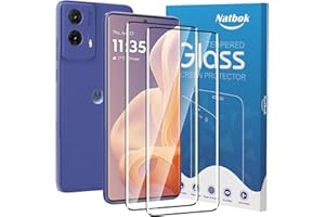 Natbok 2 sztuki szkła hartowanego 3D do Motorola Moto G85 5g ochraniacz ekranu, twardość 9H, ultra odporne, odporne na odciski palców, bez pęcherzyków powietrza, przezroczyste HD, pełne pokrycie folii