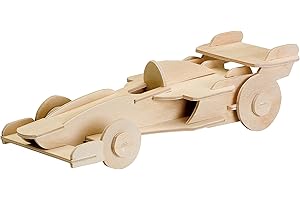 PEBARO 850/11 - Set de Manualidades de Madera - Motivo: Auto de Carrera fórmula 1