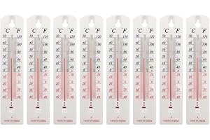 QOXEZY Termometer analog inomhustermometer | utomhustermometer | rumstermometer | väggtermometer | fträdgårdstemperatur installation klassisk termometer för Home Office Garden Warehouse