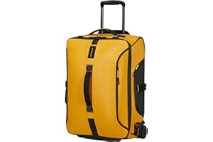 Samsonite Paradiver Light - Borsone con Ruote & Funzione Zaino (55 cm), Small, Bagaglio a Mano, Idrorepellente, Leggero, 51L, Giallo (Yellow)