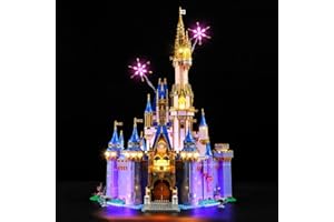 GEAMENT Kit de Luces LED Compatible con Lego 2023 Castillo Disney 43222 Castle (Juego Modelo no Incluido)