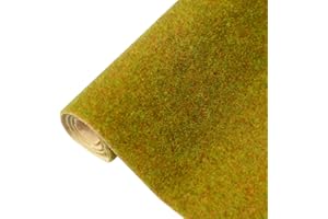 DUS Maquette Herbe Tapis Herbe Modelisme Rouleau Herbe Miniature Herbe Statique Sable Paysages Modelisme, 41 * 100cm (16.1 * 39.4inch)