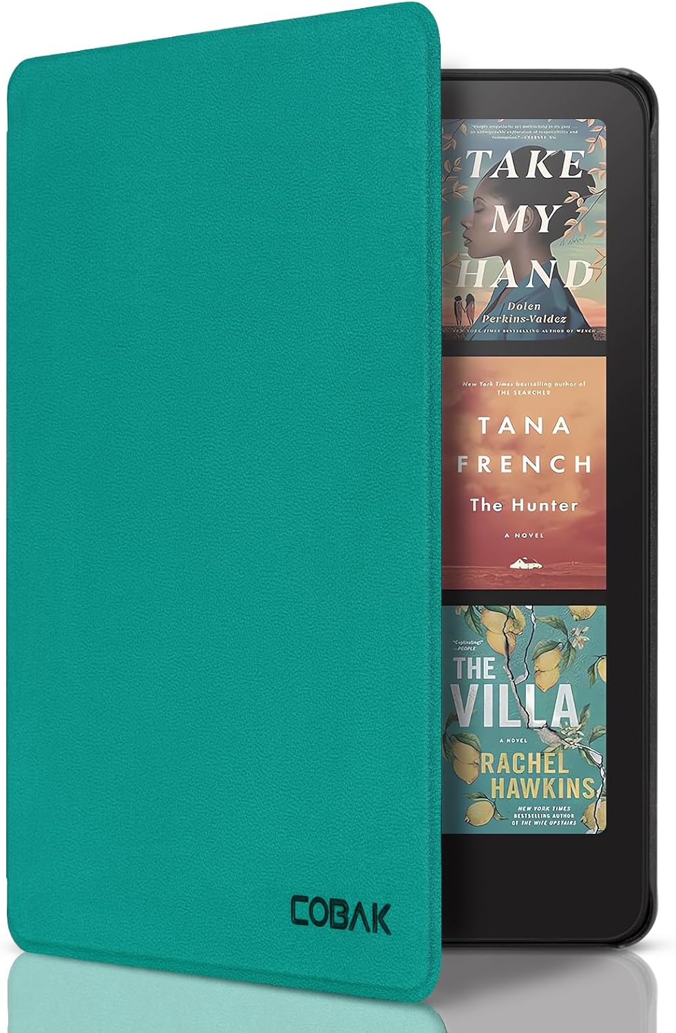 CoBak Case for All-New 7" Kindle Paperwhite(12th generation–2024)/Colorsoft Signature Edition(1st gen–2024)/Signature Edition(12th gen–2024) - PU Leather Cover with Auto Sleep/Wake, Jade