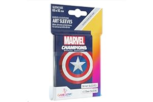 Gamegenic, MARVEL CHAMPIONS sleeves - Captain America, Sleeve color code: Gray