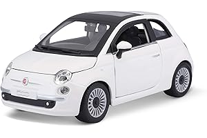 BBURAGO Bauer Spielwaren Fiat 500 (2007) Pojazd Zabawkowy, Biały, Od 3 Lat