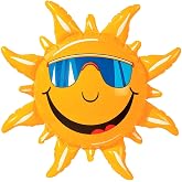 W WIDMANN MILANO Party Fashion - 2390S - Inflatable Sun, 60 cm, Decoration, Beach Party