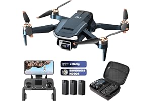 Durable Brushless Motor Drone with 84 Mins Super Long Flight Time, Drone with Camera for Beginners, CHUBORY A77 WiFi FPV Quadcopter with 2K HD Camera, Follow Me, Auto Hover, Carrying Case