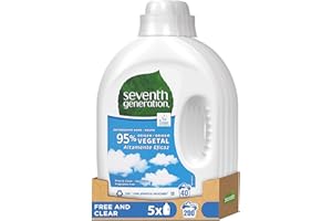Seventh Generation Detergente Líquido Free and Clear 2L 40 lavados - Pack de 5