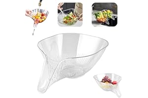 SOPHISTICATE Abtropfkorb-Trichter Multifunktionaler Abflusskorb für die Küchenspüle Entwässerungskorb - Entwässerungskorbtrichter - Abtropfschale für Obst und Gemüse - Abtropfkorb-Trichter zum Waschen von Gemüse
