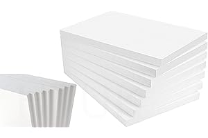 Expanded Polystyrene Foam Sheets EPS 70 (600 x 400 x 10mm Each) - Wall & Floor Insulation Board (BBA Certified) - Box Lining & Packaging Foam Board - Arts & Craft Foam Blocks HTUK (10)