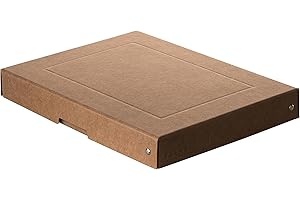 ‎FALKEN Original Falken PureBox Nature. Made in Germany. 40 mm hoch DIN A4. Aufbewahrungsbox mit Deckel aus stabilem Karton Vegan Geschenkbox Transportbox Schachtel Allzweckbox