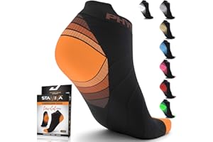 PHYSIX GEAR SPORT Physix Gear Chaussettes Running Femme et Homme, Chaussette Compression Homme pour Voyages Avion, Alternative aux Bas de Contention, Chaussette de Récupération Sport, Chaussette Running Homme et Femme
