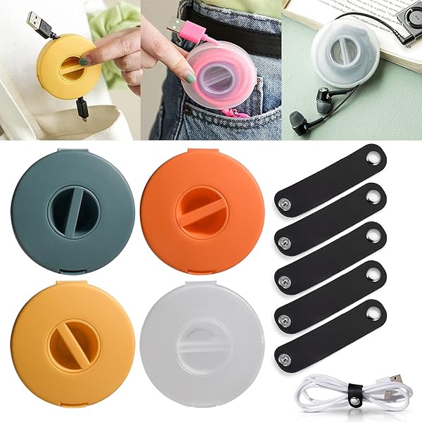 3-12PCS Fascette Magnetiche Avvolgicavo In Silicone Organizzatore - Foto 4