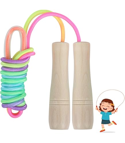 EXIN DEHCEN 2.5M Corde à Aauter Fille Arc-en-ciel Cordes