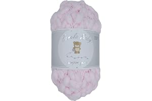 Zarela Baby Pom Pom Yarn Wool (16 Baby Pink)
