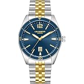 Erkek Kol Saati, Quartz, Lacivert Kadran, G&uuml;m&uuml;ş Kasa, G&uuml;m&uuml;ş Gold Kayış, 42mm, 5ATM, Takvim, LC08281.290