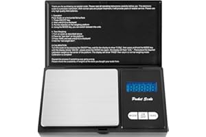 Taschenwaage, Foraco 500g / 0,01g Digitale Waage Feinwaage Digitalwaage Goldwaage Münzwaage Schwarz