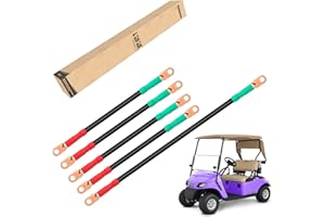 9.99WORLD MALL WORLD 9.99 MALL Golf Cart Battery Cable Set for Ezgo Txt 94-up Medalist/Txt (4 Gauge)