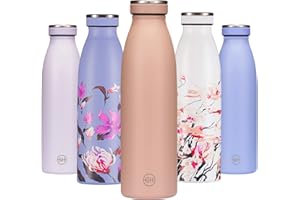 B2DO for GH Borraccia Termica 500ml Sabbia Cubana| Bottiglia d'Acqua Acciaio Inox Thermos| Bottiglia per Acqua Isolamento Sottovuoto| Doppia parete isolato | Termica bottiglia Senza BPA