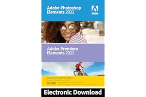 Adobe Photoshop Elements 2022 & Premiere Elements 2022 Student Teacher Edition 1 Device 1 User PC Activation Code by email