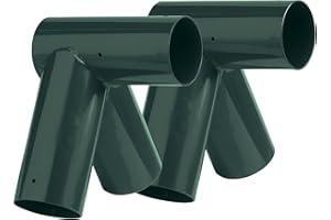 LITTLE DUCK BEAR LTD Pair (2) of 90 Degrees Extra Long Tubes Swing Brackets 4 Inch Round Poles Children's Swing Frame