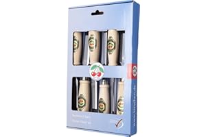 "KIRSCHEN" KIRSCHEN Werkzeuge 1111000 | 6-teiliger Stechbeitelsatz mit Weißbuchenheft im SB-Karton bestehend aus 6+10+12+16+20+26mm