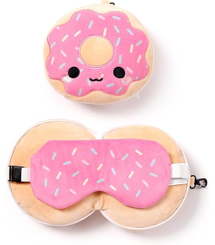 Masque De Sommeil Avec Oreiller De Voyage YanBous - Design Console De Jeu, Peluche Douce, 18x29 Cm