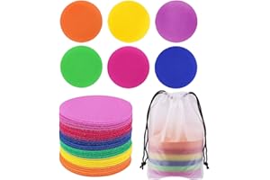 CYANCLD 30 szt. marker do dywanów, wielokrotnego użytku siedź w kropki koła podłogowe rzep markery naklejki dla dzieci nauczyciel materiały do przedszkola