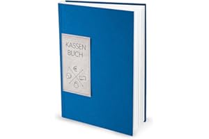 ‎LOGBUCH-VERLAG Logbuch-Verlag Ordnungsgemäßes KASSENBUCH DIN A4 groß BLAU Einnahmen Auszahlungen Kasse Buch mit Spalten Barzahlungen Kassen Buchführung