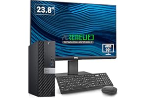 PCRENEWED TECNOLOGIA ACCESSIBILE PcRenewed PC Desktop Fisso completo Intel I7 6700 Potente | 32 GB Ram |SSD M.2 512GB + HDD 500GB | HDMI Windows 11 Pro |office 2021| Monitor DELL 24| WIFI (Ricon (PC + DELL 24)