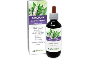 Actée à grappe (Cimicifuga racemosa ou Actaea racemosa) rhizomes Teinture Mère sans alcool Naturalma - Extrait liquide gouttes 200 ml - Complément alimentaire - Végétalien ou végan