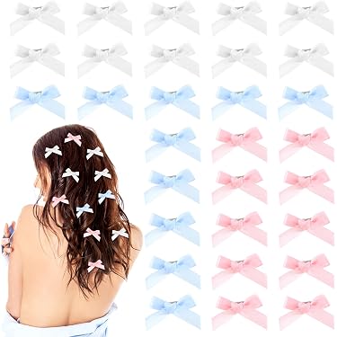 7 Haarspangen Im Vogelnest-Design - Mehrfarbig, Größenverstellbar, Für Dünnes & Langes Haar