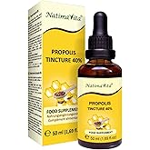 Propolis Tinktur 40% - 50 ml - Pure Hochdosierte Tropfen - 100% natürliches Extrakt - Immunsystem Unterstützung -Praktische P