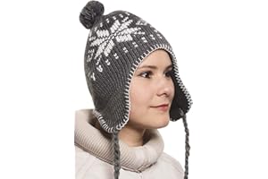 ...KARL LOVEN Bonnet Péruvien Chullo ch'ullu avec Pompon Mixte Homme/Femme Couleurs au Choix